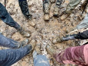 Hiking in Muddy Conditions